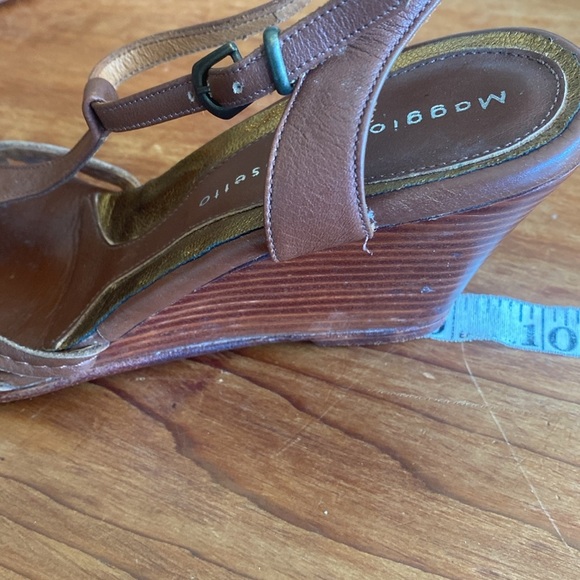 🇦🇷 Maggio & Rossetto designer leather wedge sandals - Picture 9 of 9